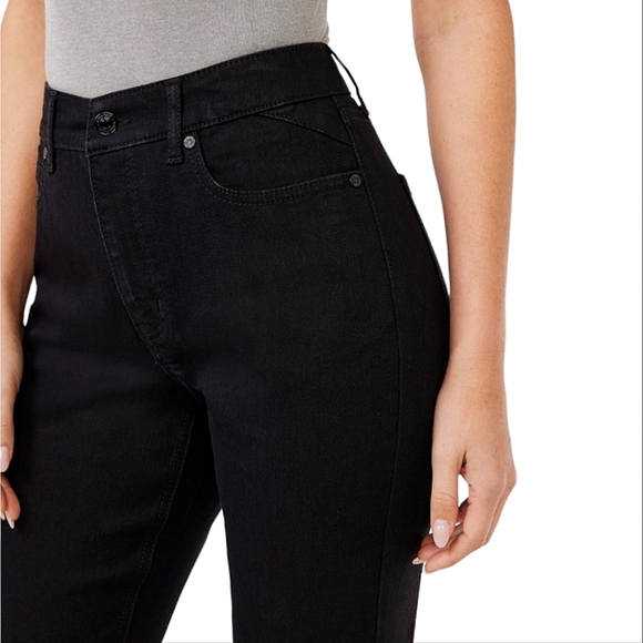 Sofia Jeans Women's Size 6 Adora Curvy Girlfriend High Rise Chew Hem Jeans - Picture 4 of 5